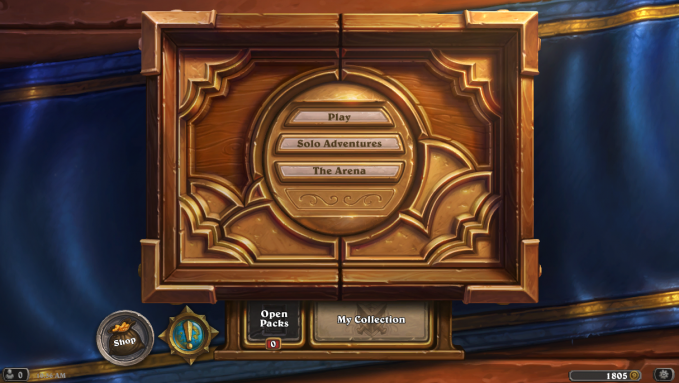 Hearthstone menu