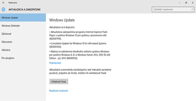 Update Win 10