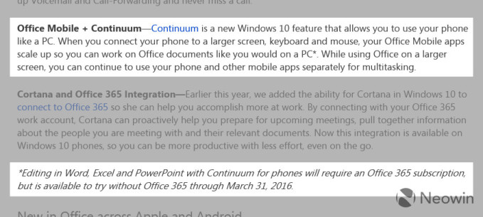 Office Continuum