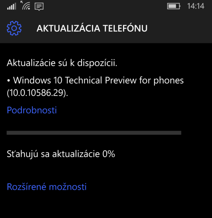 Windows 10 Mobile update