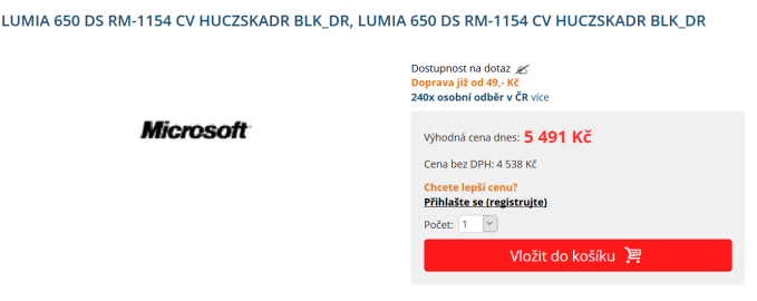 Lumia 650 lan