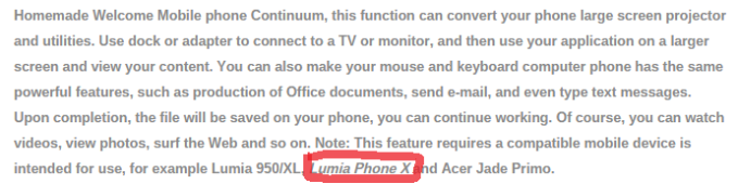 lumia phone x