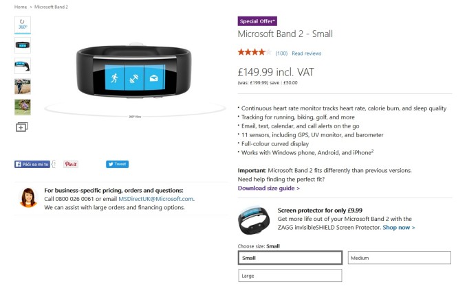 Microsoft Band 2 Akcia