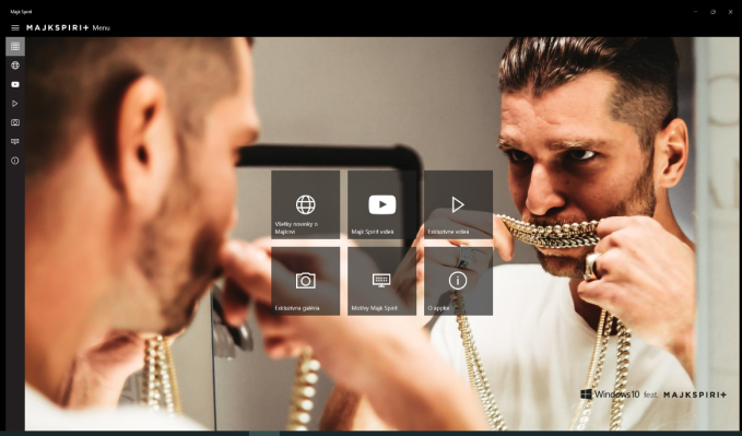Windows 10 feat. MAJK SPIRIT screenshot z APP