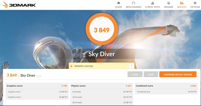 3D Mark Sky Diver