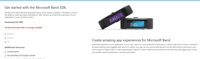 microsoft-band-sdk