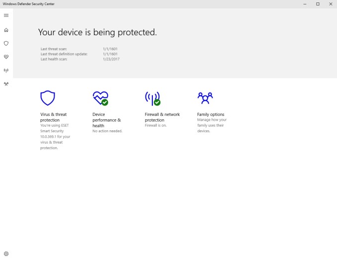 Windows Defender Security Center 1