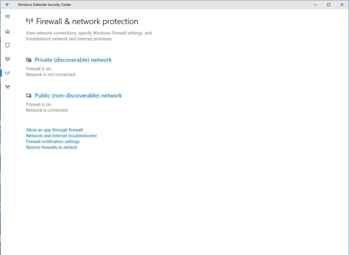Windows Defender Security Center 4