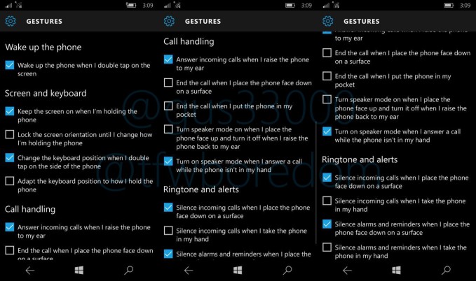 Lumia 950 950XL gesta