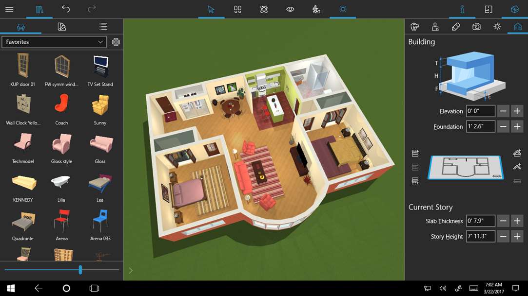 V aplikácií Live Home 3D pre Windows 10 si môžete navrhnúť vysnívaný dom