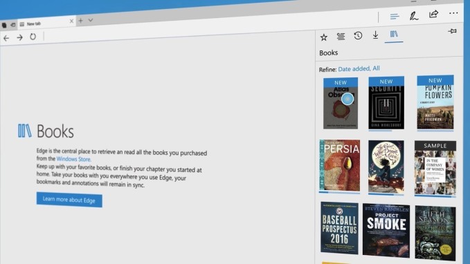 Microsoft Edge books