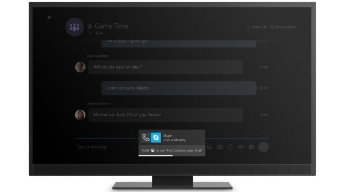 Skype UWP Xbox