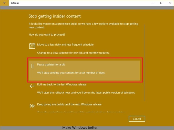 Windows Insider program 3