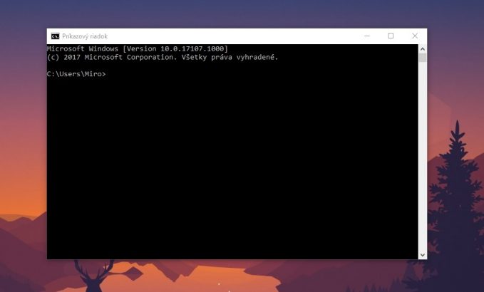 konzolové aplikácie Windows 10